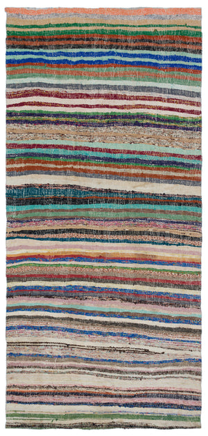 Chaput Over Dyed Kilim Rug 5'2'' x 10'10'' ft 157 x 330 cm