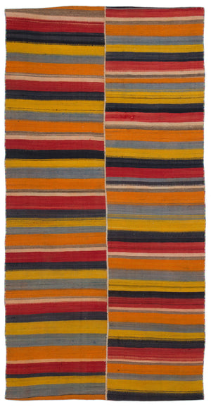 Chaput Over Dyed Kilim Rug 4'8'' x 9'1'' ft 142 x 277 cm