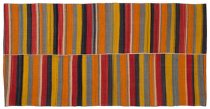 Chaput Over Dyed Kilim Rug 4'8'' x 9'1'' ft 142 x 277 cm