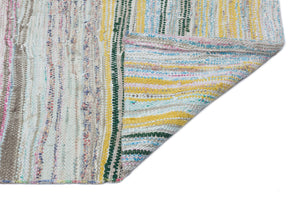 Chaput Over Dyed Kilim Rug 3'7'' x 12'4'' ft 109 x 376 cm