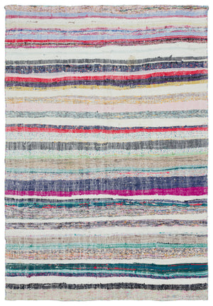 Chaput Over Dyed Kilim Rug 5'2'' x 7'6'' ft 158 x 228 cm