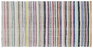 Chaput Over Dyed Kilim Rug 5'1'' x 9'7'' ft 154 x 292 cm