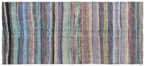 Chaput Over Dyed Kilim Rug 4'4'' x 9'6'' ft 132 x 290 cm