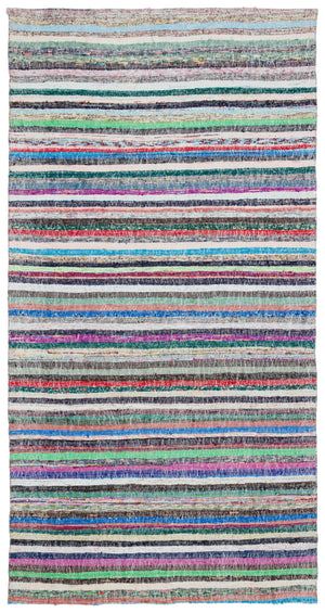 Chaput Over Dyed Kilim Rug 5'6'' x 10'3'' ft 168 x 312 cm