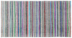Chaput Over Dyed Kilim Rug 5'6'' x 10'3'' ft 168 x 312 cm