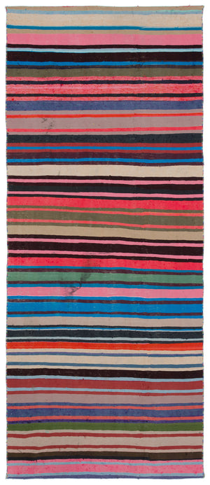 Chaput Over Dyed Kilim Rug 4'1'' x 9'10'' ft 125 x 300 cm