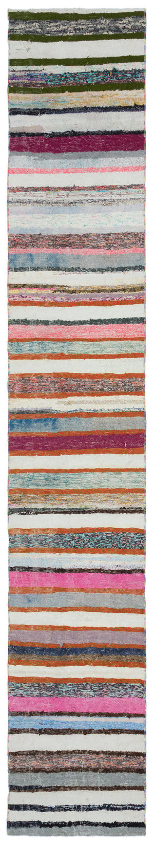 Chaput Over Dyed Kilim Rug 1'10'' x 11'2'' ft 57 x 340 cm