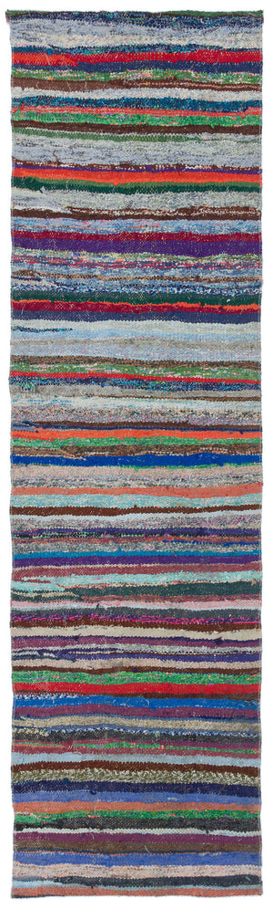 Chaput Over Dyed Kilim Rug 2'4'' x 8'6'' ft 72 x 260 cm