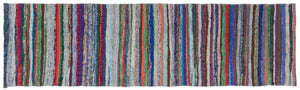 Chaput Over Dyed Kilim Rug 2'4'' x 8'6'' ft 72 x 260 cm