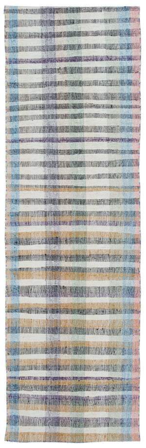 Chaput Over Dyed Kilim Rug 2'7'' x 8'7'' ft 80 x 261 cm