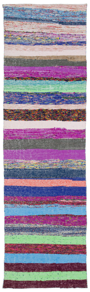 Chaput Over Dyed Kilim Rug 2'12'' x 10'4'' ft 91 x 315 cm