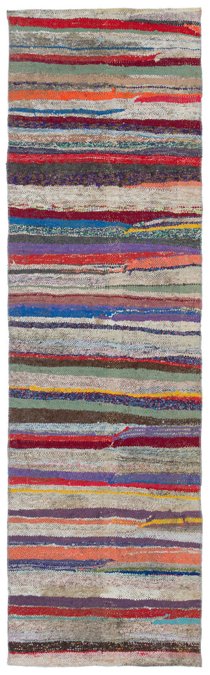 Chaput Over Dyed Kilim Rug 2'5'' x 8'4'' ft 74 x 255 cm