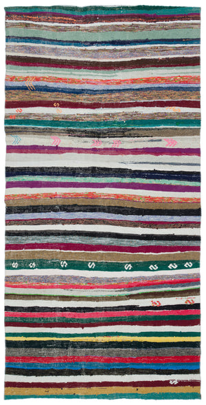 Chaput Over Dyed Kilim Rug 4'11'' x 9'10'' ft 150 x 300 cm