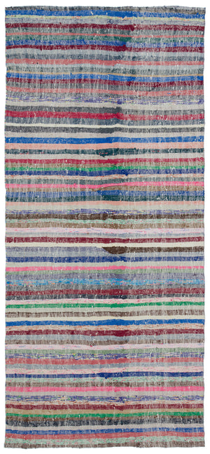 Chaput Over Dyed Kilim Rug 4'8'' x 10'3'' ft 143 x 313 cm
