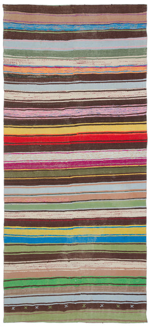 Chaput Over Dyed Kilim Rug 5'8'' x 12'6'' ft 172 x 380 cm