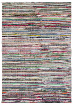 Chaput Over Dyed Kilim Rug 6'8'' x 9'2'' ft 203 x 280 cm