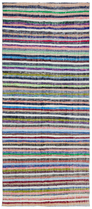 Chaput Over Dyed Kilim Rug 4'6'' x 10'4'' ft 137 x 315 cm