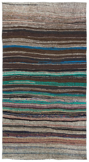 Chaput Over Dyed Kilim Rug 4'9'' x 8'11'' ft 146 x 272 cm