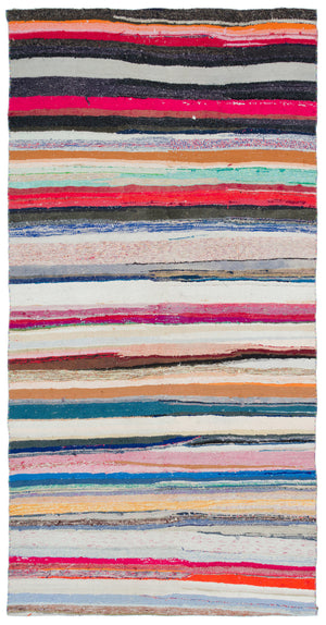 Chaput Over Dyed Kilim Rug 4'9'' x 9'4'' ft 146 x 284 cm