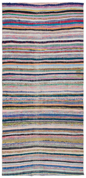 Chaput Over Dyed Kilim Rug 4'8'' x 9'10'' ft 142 x 300 cm