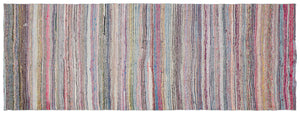 Chaput Over Dyed Kilim Rug 4'4'' x 11'7'' ft 133 x 353 cm