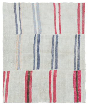 Chaput Over Dyed Kilim Rug 5'1'' x 4'3'' ft 156 x 130 cm