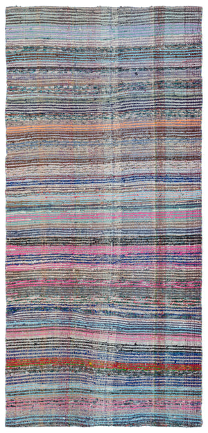 Chaput Over Dyed Kilim Rug 4'6'' x 9'9'' ft 136 x 296 cm