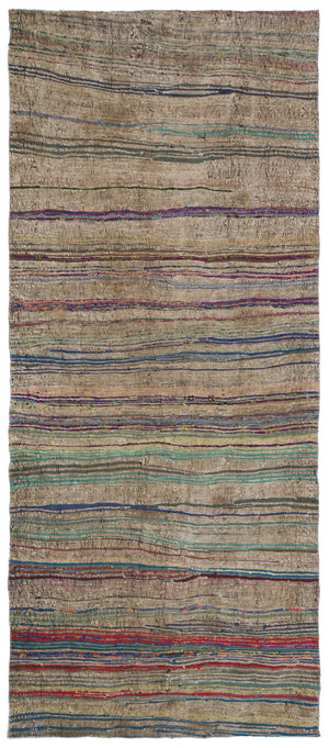 Chaput Over Dyed Kilim Rug 4'8'' x 11'2'' ft 143 x 340 cm