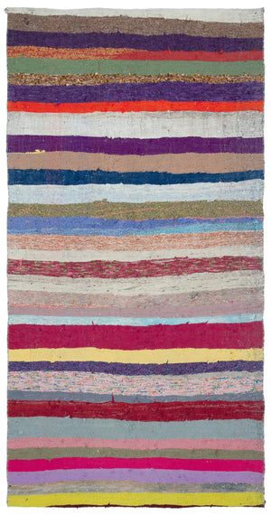 Chaput Over Dyed Kilim Rug 5'0'' x 9'5'' ft 153 x 288 cm
