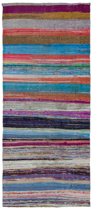 Chaput Over Dyed Kilim Rug 4'4'' x 9'10'' ft 131 x 300 cm