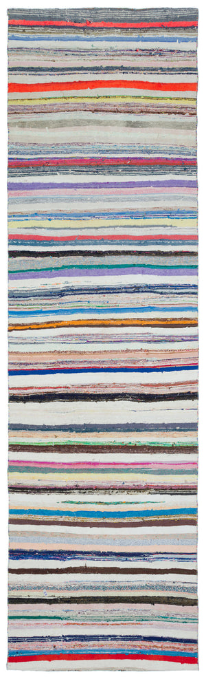 Chaput Over Dyed Kilim Rug 4'0'' x 13'7'' ft 122 x 415 cm