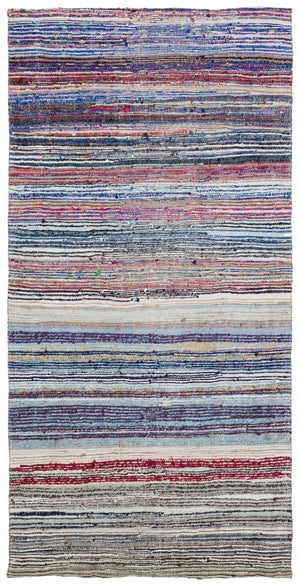 Chaput Over Dyed Kilim Rug 5'3'' x 10'3'' ft 161 x 312 cm