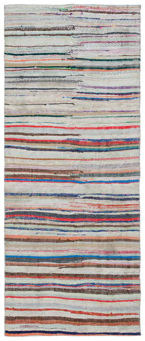 Chaput Over Dyed Kilim Rug 3'10'' x 9'2'' ft 116 x 280 cm