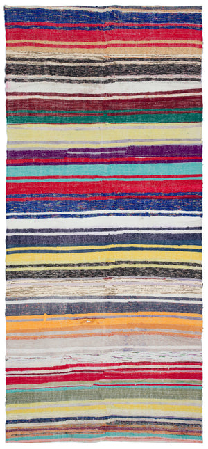 Chaput Over Dyed Kilim Rug 5'1'' x 11'5'' ft 154 x 348 cm