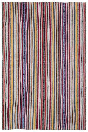 Chaput Over Dyed Kilim Rug 6'4'' x 9'8'' ft 192 x 294 cm