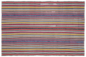 Chaput Over Dyed Kilim Rug 6'4'' x 9'8'' ft 192 x 294 cm