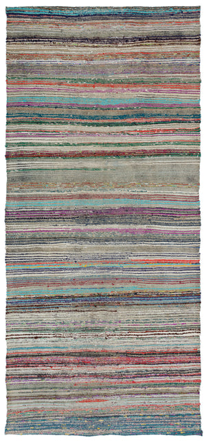 Chaput Over Dyed Kilim Rug 5'1'' x 11'4'' ft 156 x 345 cm