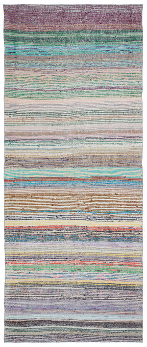 Chaput Over Dyed Kilim Rug 4'5'' x 10'10'' ft 135 x 330 cm