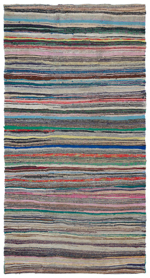 Chaput Over Dyed Kilim Rug 5'1'' x 9'6'' ft 155 x 290 cm
