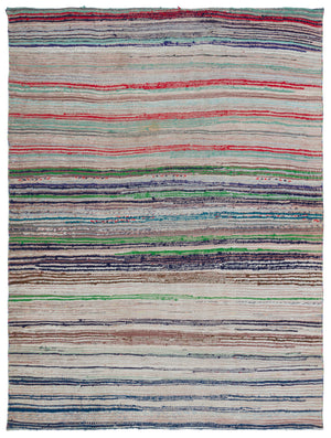 Chaput Over Dyed Kilim Rug 5'7'' x 7'7'' ft 169 x 230 cm