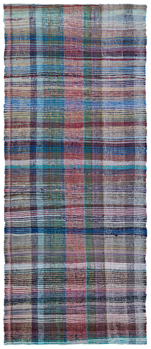 Chaput Over Dyed Kilim Rug 4'6'' x 10'9'' ft 136 x 327 cm