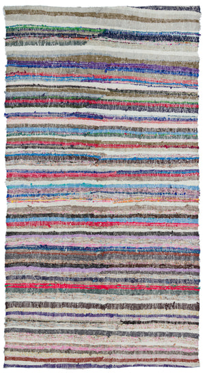 Chaput Over Dyed Kilim Rug 5'3'' x 9'4'' ft 160 x 285 cm