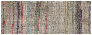 Chaput Over Dyed Kilim Rug 3'12'' x 10'6'' ft 121 x 320 cm
