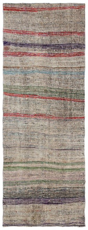 Chaput Over Dyed Kilim Rug 3'12'' x 10'6'' ft 121 x 320 cm