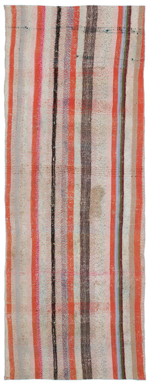 Chaput Over Dyed Kilim Rug 3'5'' x 8'11'' ft 104 x 272 cm