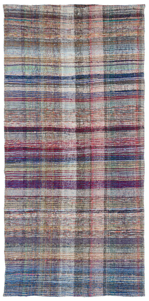 Chaput Over Dyed Kilim Rug 5'4'' x 11'2'' ft 162 x 341 cm