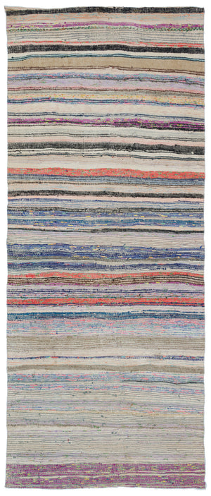 Chaput Over Dyed Kilim Rug 4'4'' x 10'6'' ft 132 x 321 cm