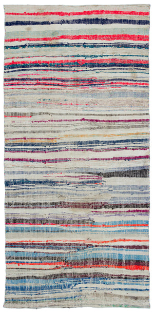Chaput Over Dyed Kilim Rug 4'8'' x 9'8'' ft 142 x 295 cm