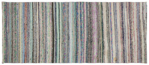 Chaput Over Dyed Kilim Rug 4'4'' x 10'3'' ft 132 x 312 cm