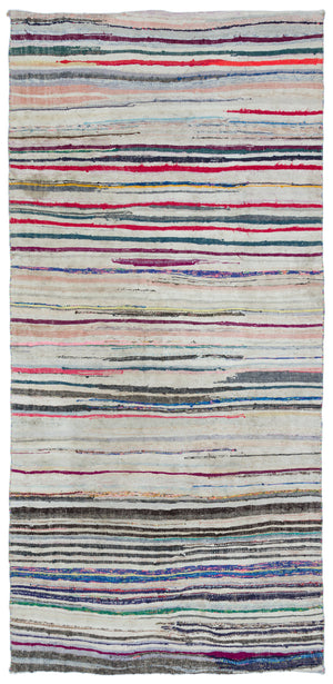 Chaput Over Dyed Kilim Rug 5'2'' x 10'4'' ft 158 x 314 cm